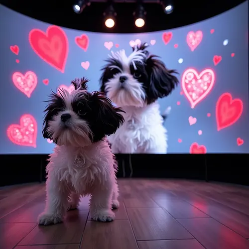AI pet art displayed on a phone screen