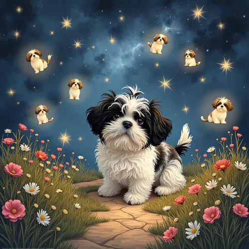 AI pet memorial portrait in soft frame