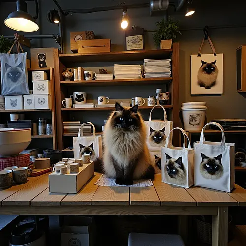 AI pet art printed on mug and poster