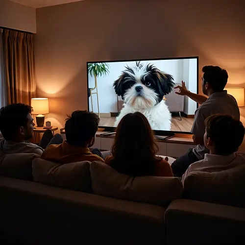 AI pet art shared on smartphone